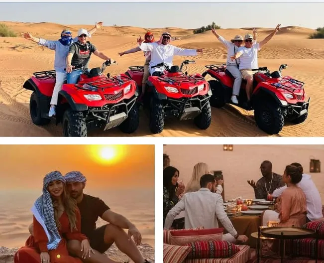 ATV riding Dubai photo stop in desert